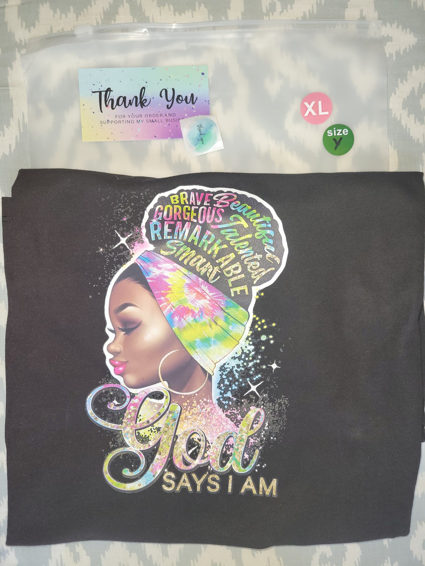 Positive Inspiration-God Says I am... Short Sleeve T-Shirt