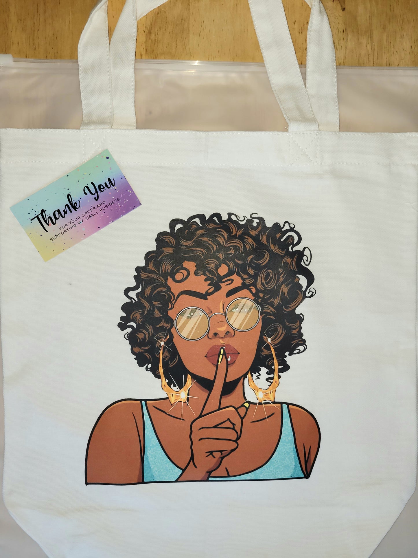"Shhh..." Tote Bag