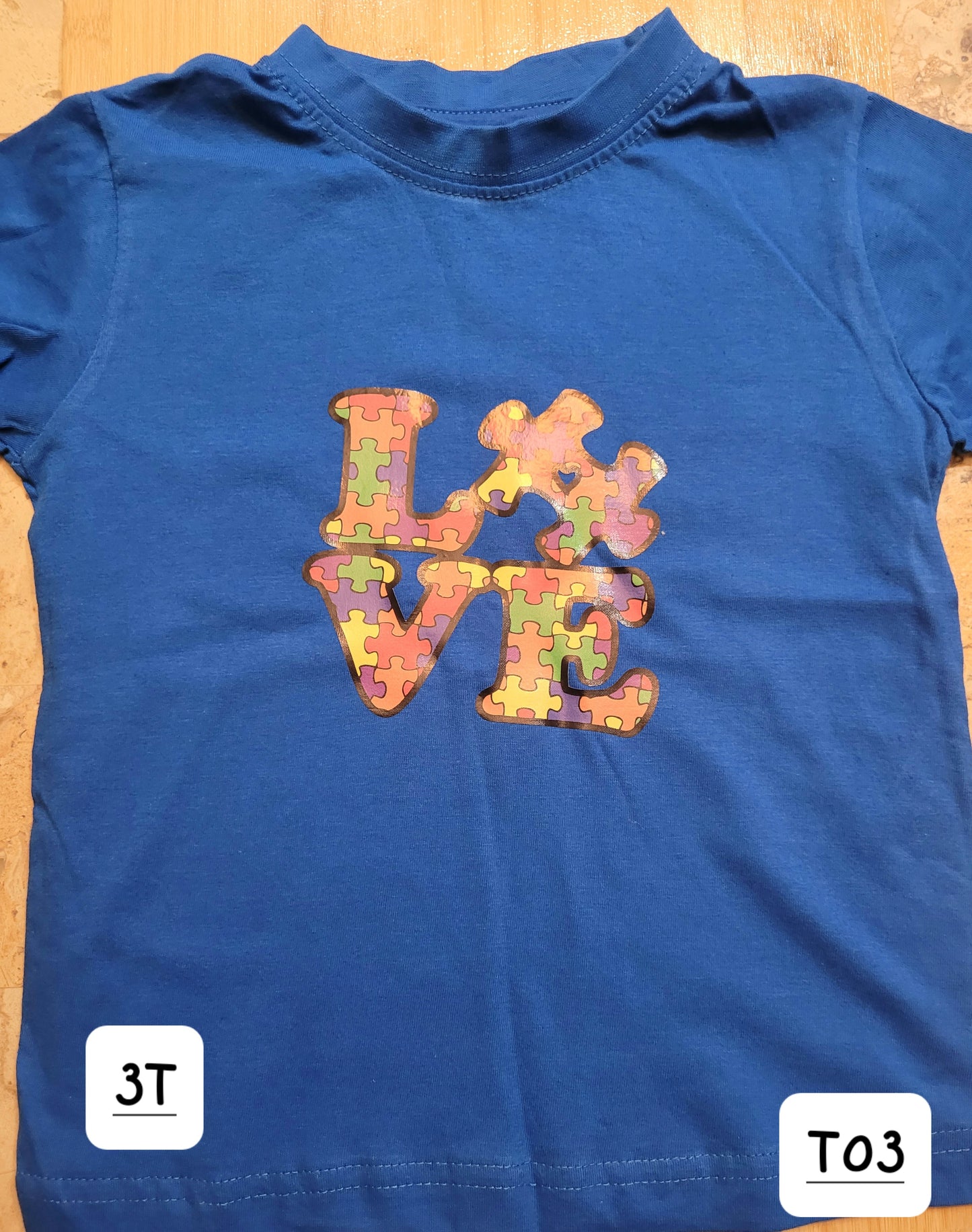 Autisim Awareness-Love T-Shirt