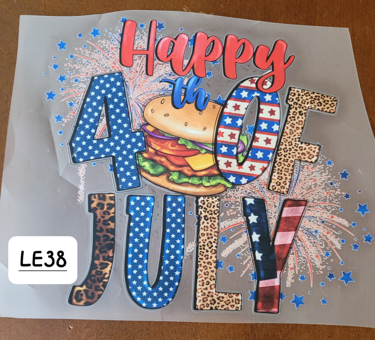 READY to Press Transfer-"Happy 4th of JULY"