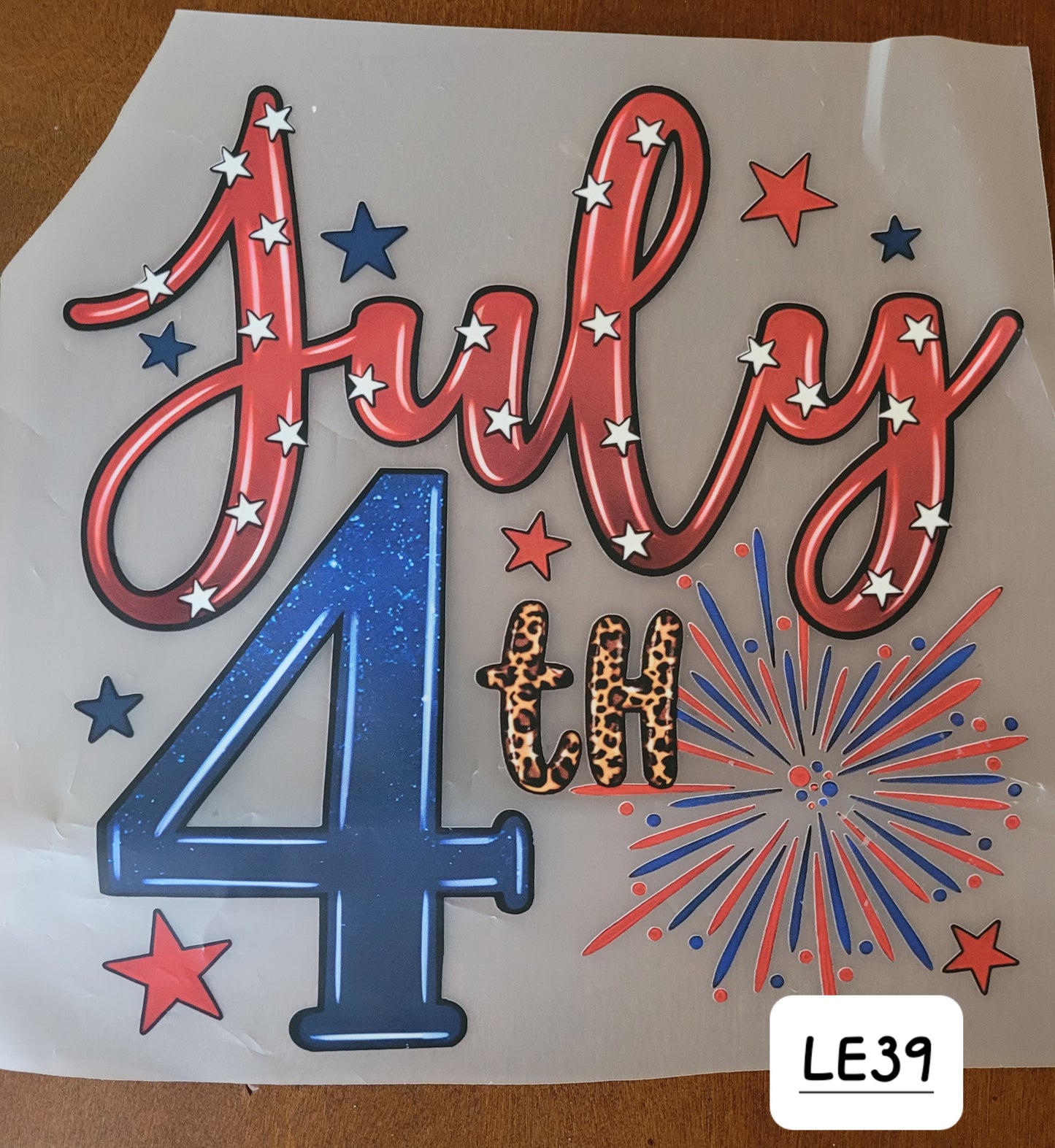 READY to Press Transfer-"July 4th"