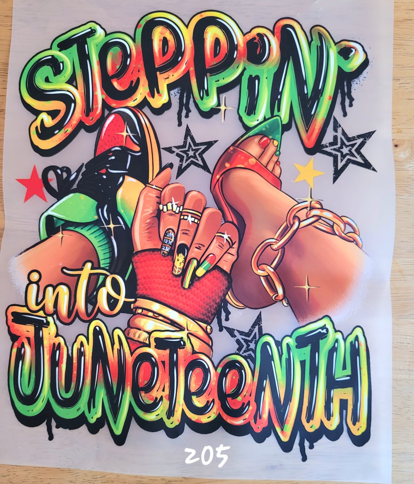 READY to Press Transfer- "Steppin into JUNETEENTH"