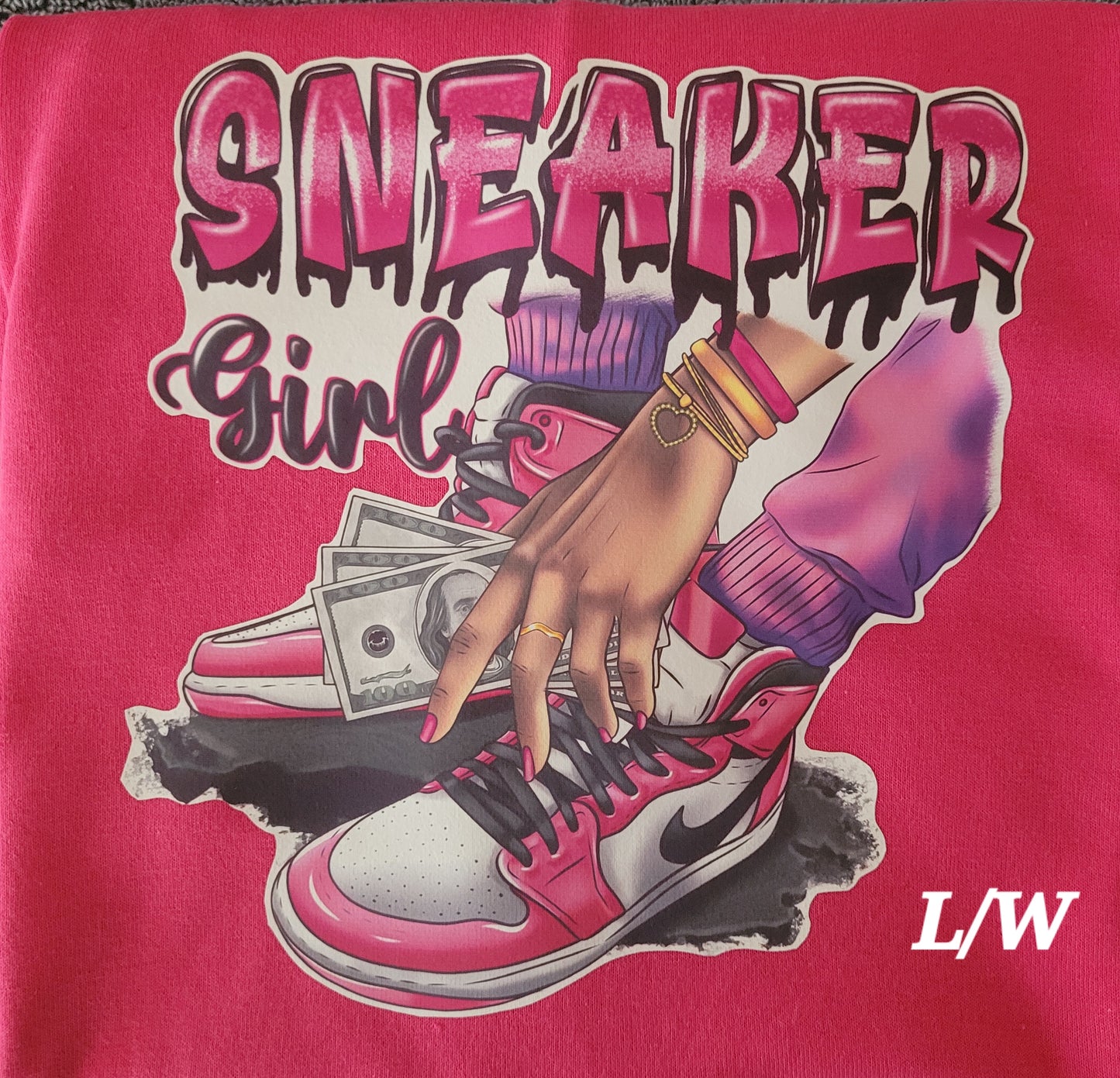 "Sneaker Girl" (pink) Short Sleeve T-Shirt