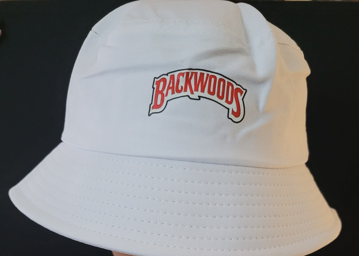 White "Backwoods" Bucket Hats