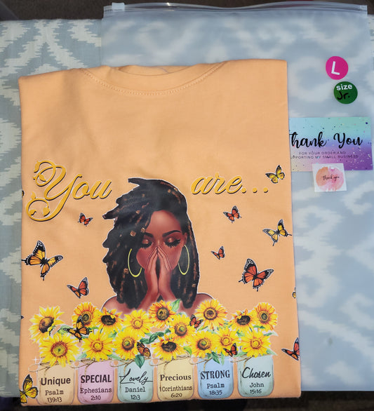 Inspirational 'You Are' Short Sleeve T-Shirt