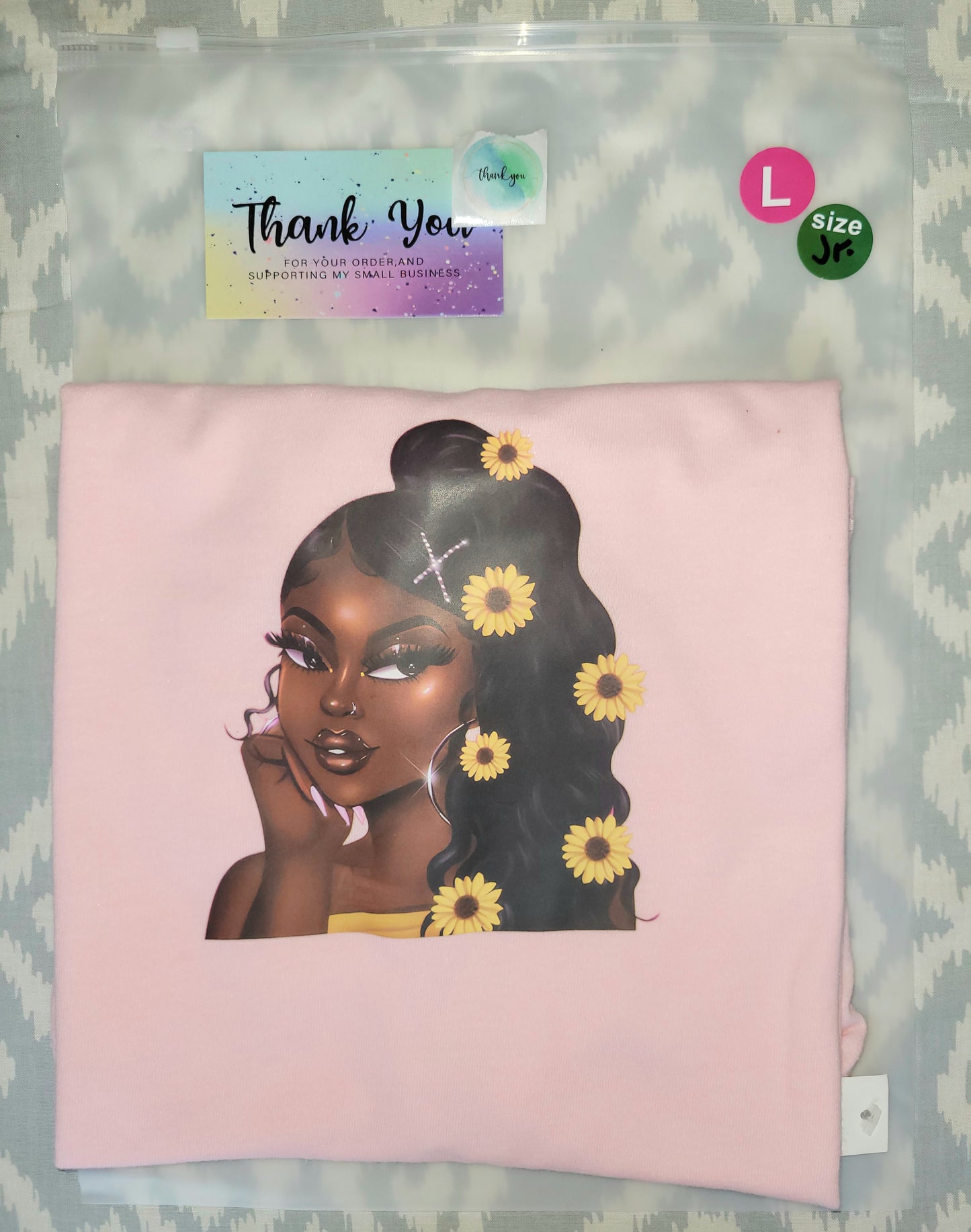 Sunflower Glam Girl Short Sleeve T-Shirt