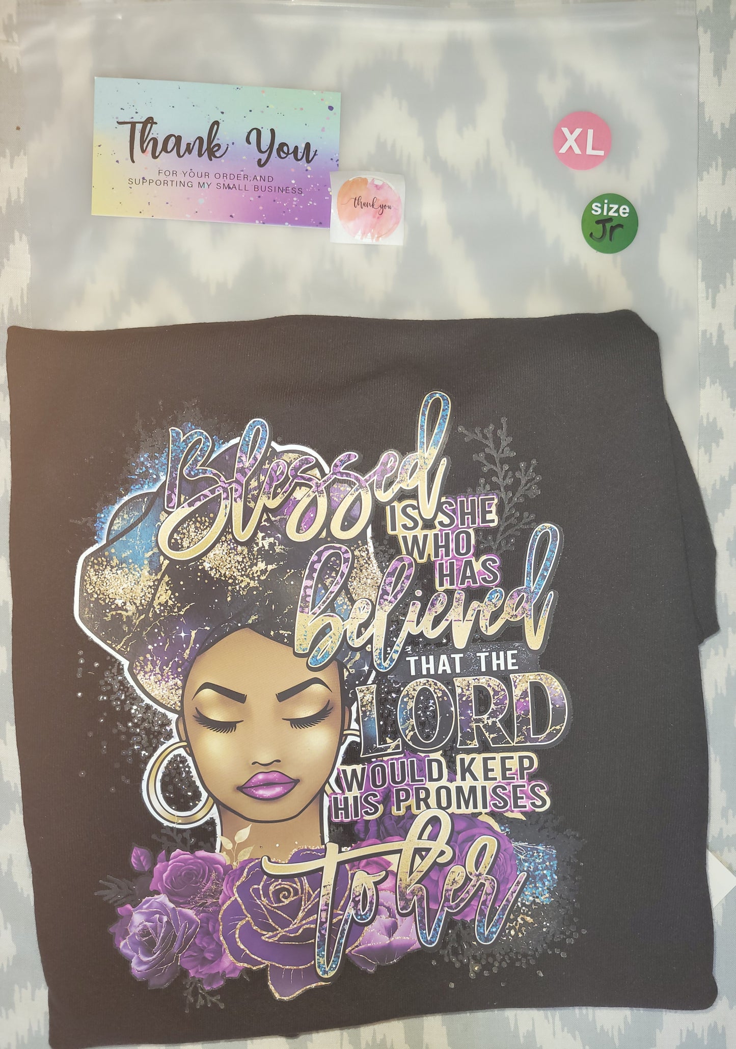 Blessed is She Who has Believed...Short Sleeve T-Shirt