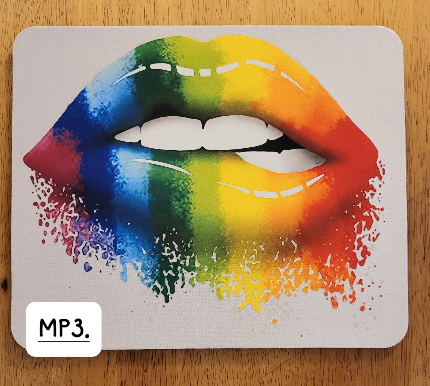 Rainbow Lips Mouse Pad