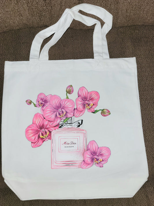 "Flower Perfume" Tote Bag