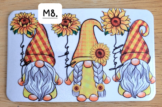 Gnome Sunflower Magnets
