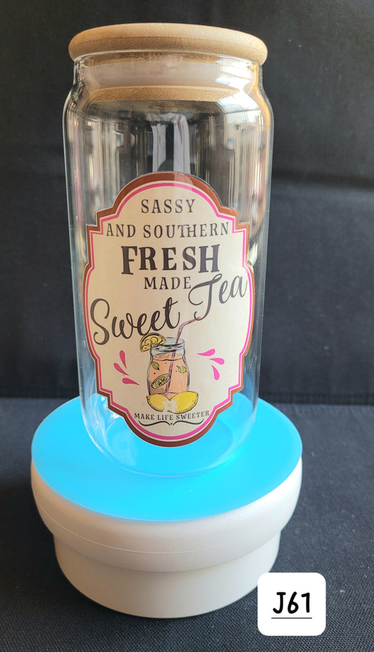 "Sweet Tea" Glass Jar