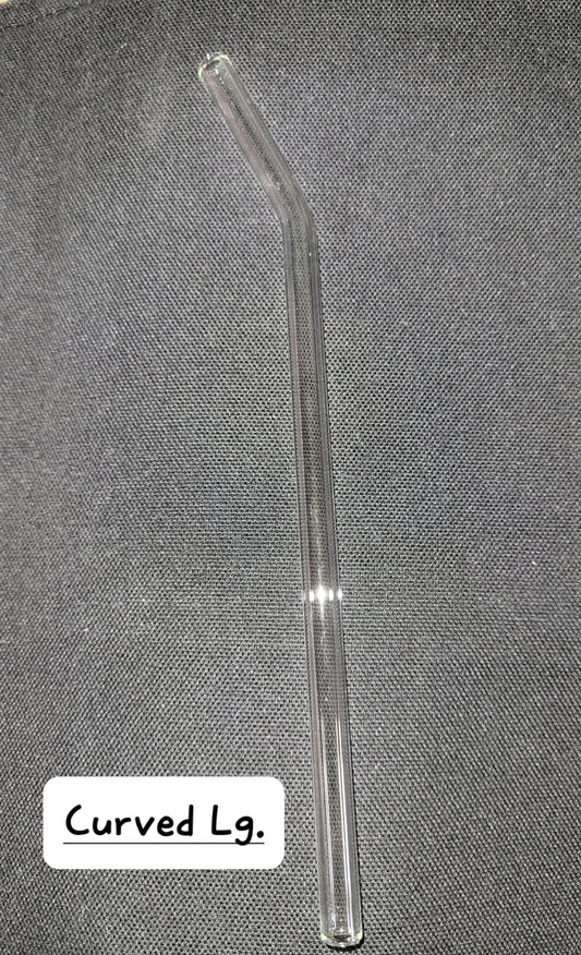 Curved Large Glass Straws