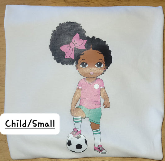 Soccer Girl Short Sleeve T-Shirt