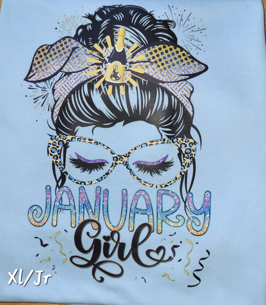 January Girl Short Sleeve T-Shirt