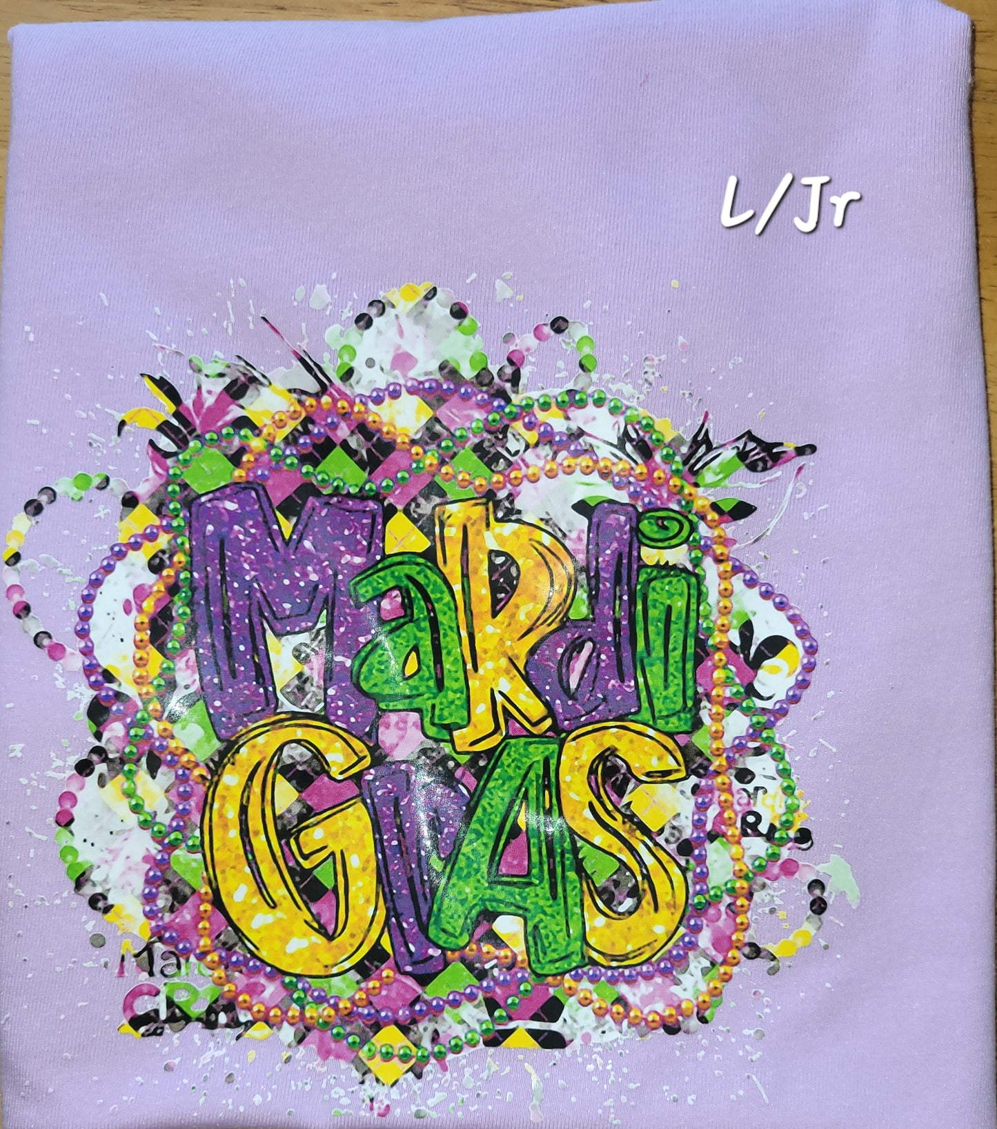 Mardi Gras Theme Short Sleeve T-Shirt