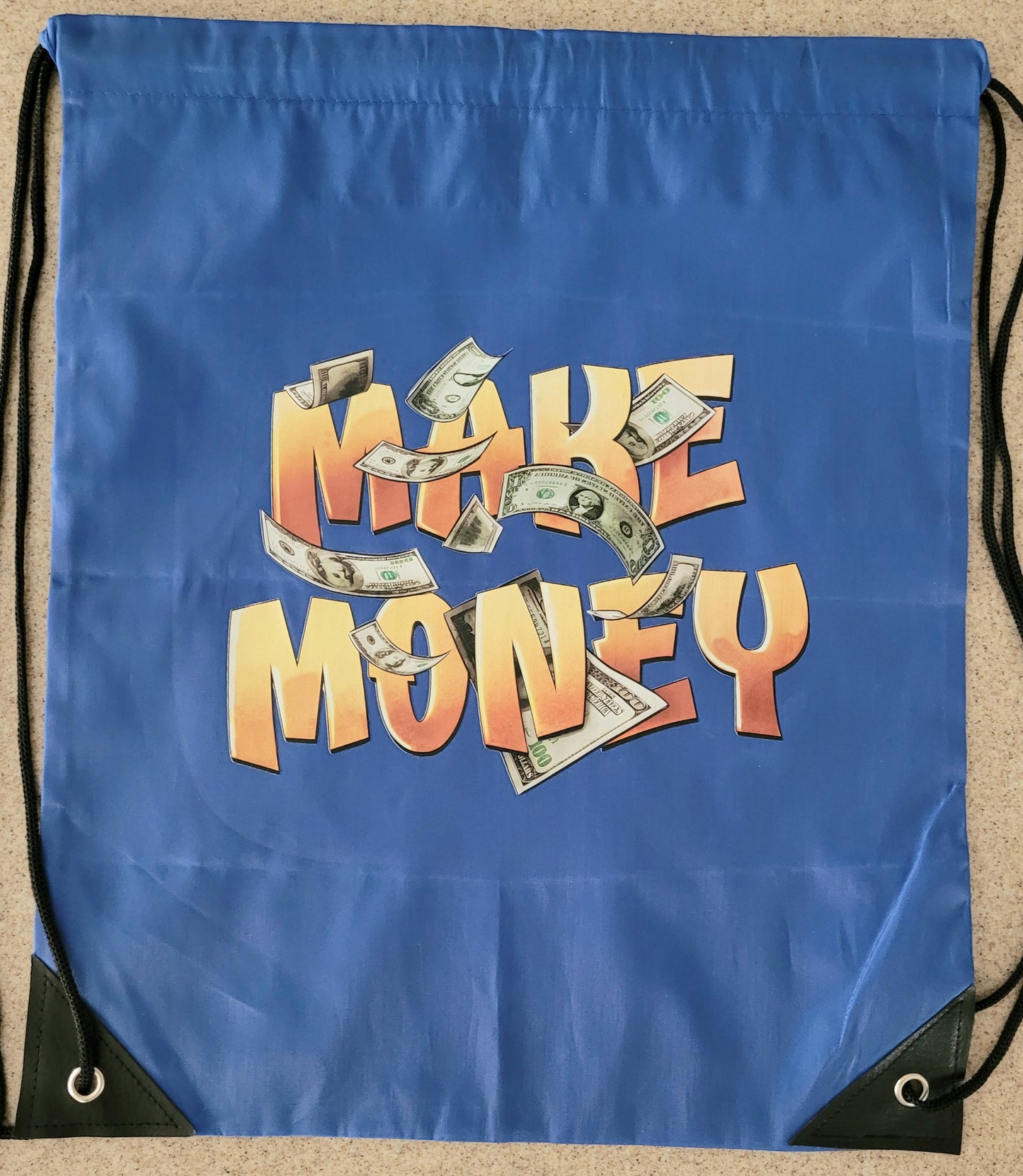 Make Money Drawstring Backpack