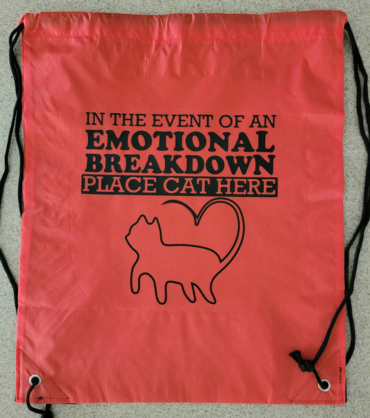 In the Event of an...Drawstring Backpack