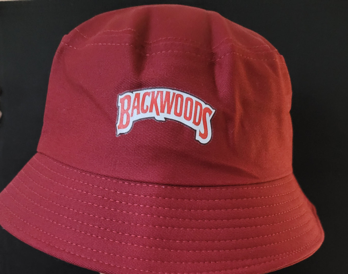 Burgundy "Backwoods" Bucket Hat