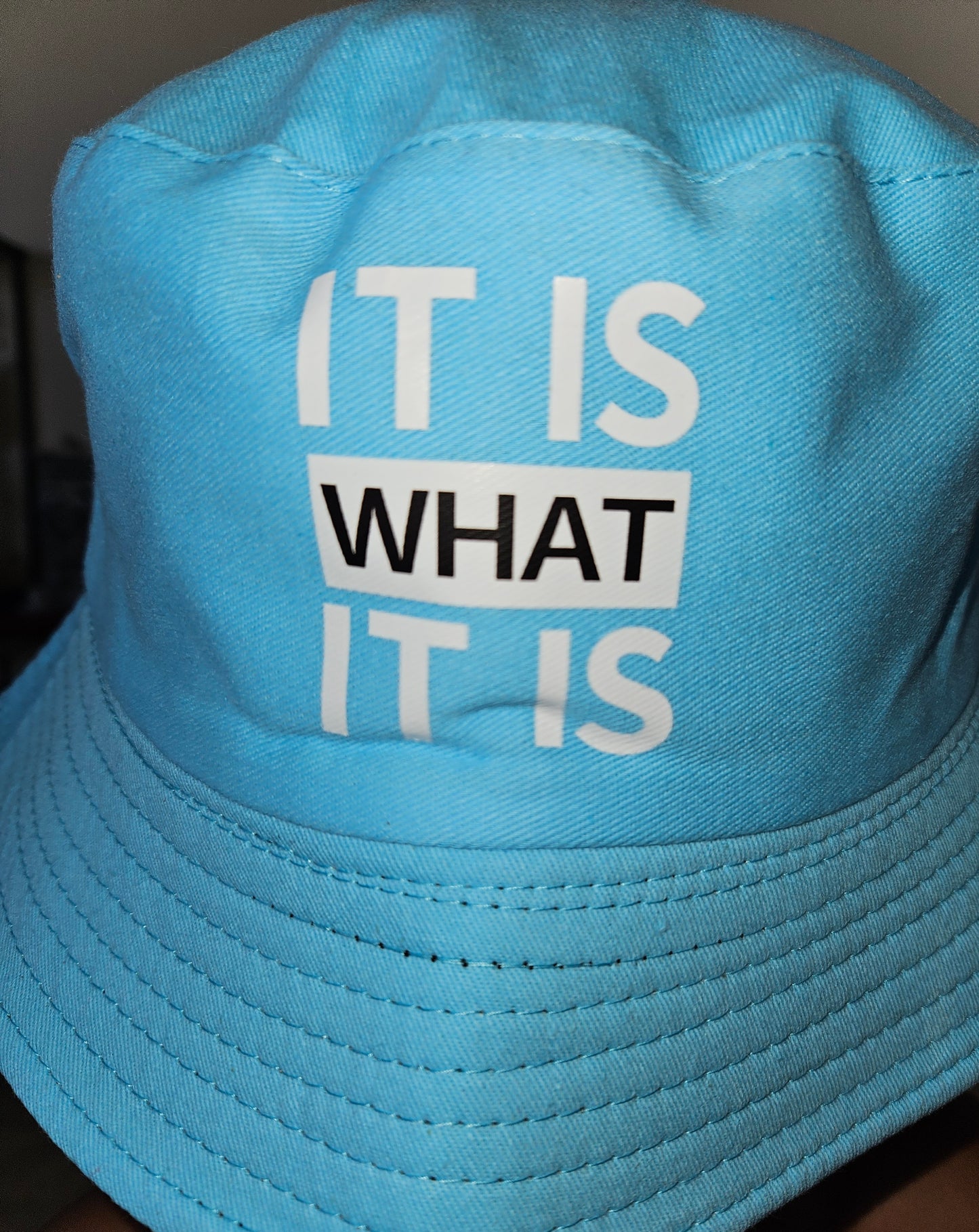 Baby Blue "It is What it is" Bucket Hat