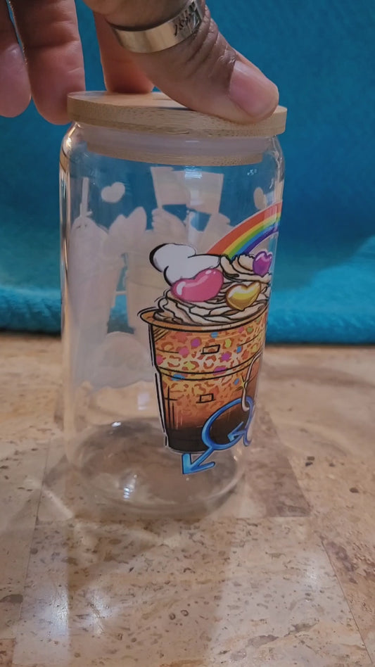"PRIDE" Glass Jar