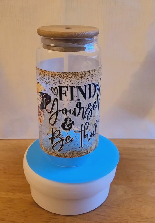 "Find Yourself..." Glass Jar
