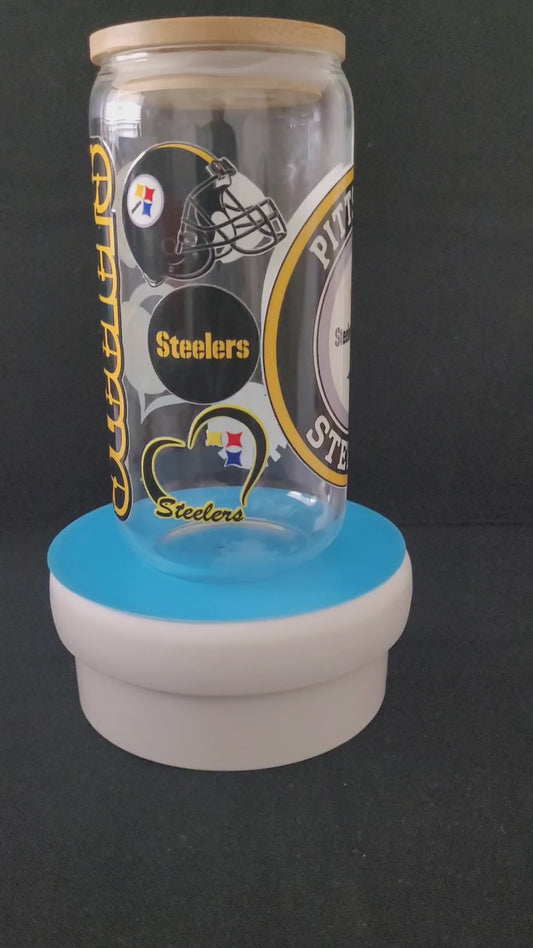"Pittsburg Steelers" Glass Jar