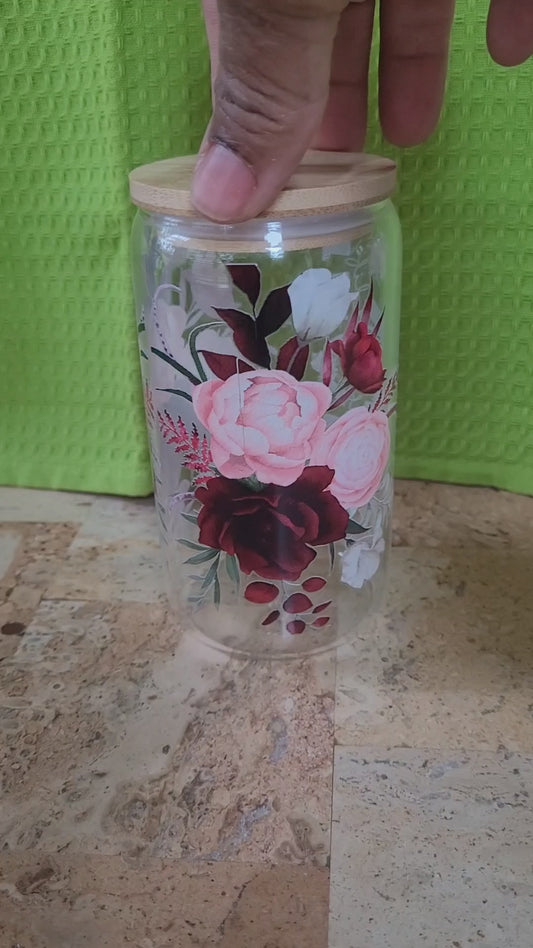 "MOM" Glass Jar