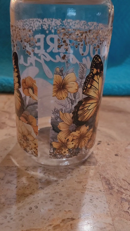 "You are Enough" Glass Jar