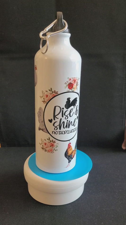 "Rise and Shine" Stainless Steel Water Bottles