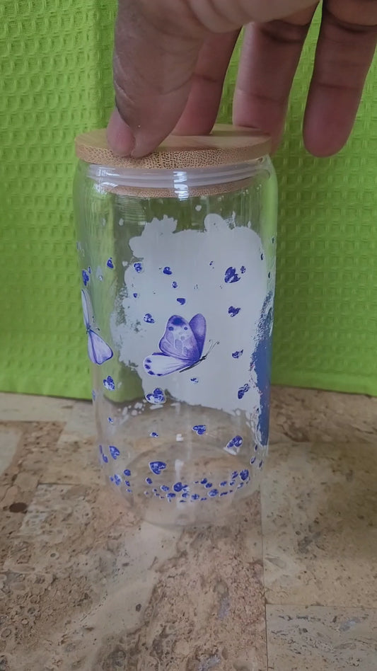 "She Who Kneels..." Glass Jar