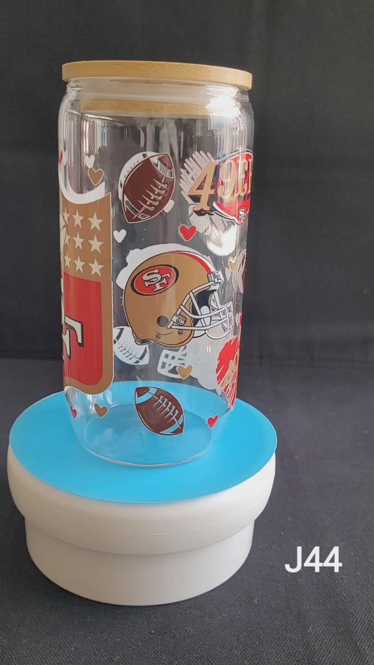 "SF 49er's" Glass Jar