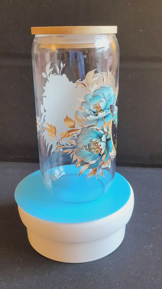 "Moth Gold" Glass Jar