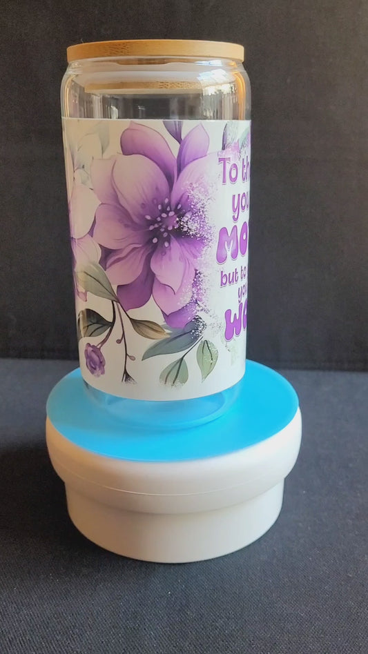 "Worlds Best Mother" Glass Jar