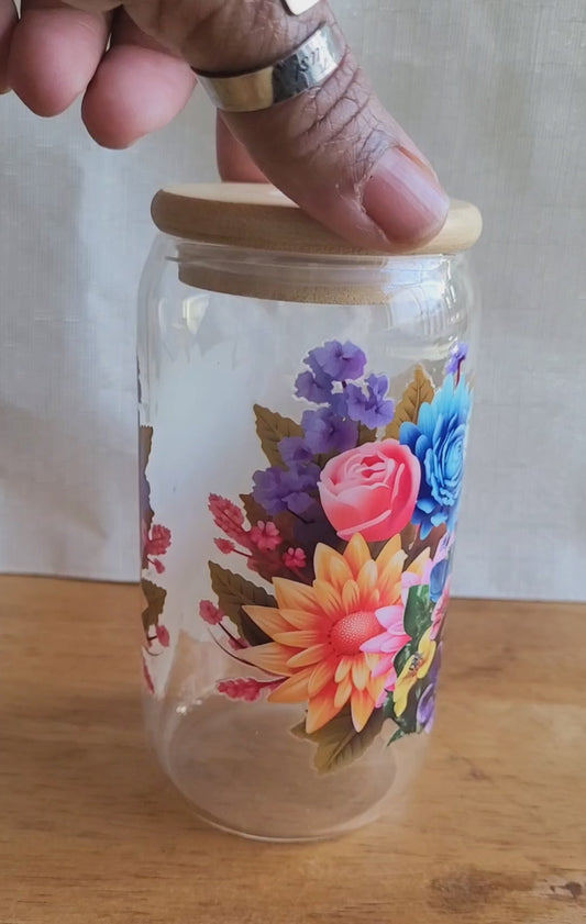 "Frog" Glass Jar