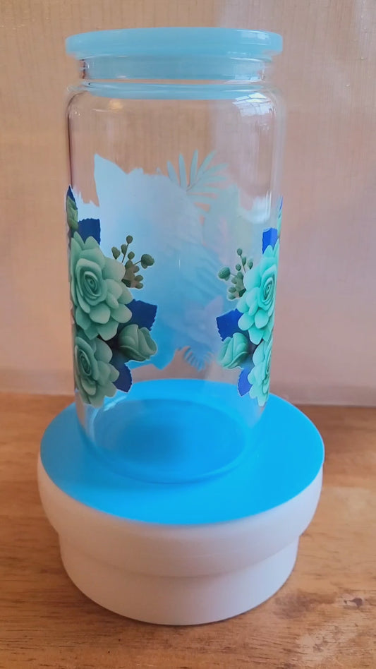 "Parrot" Glass Jar